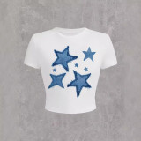 SC Star Pattern Short Sleeve T-Shirt GYIQ-ZW114642B