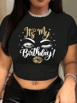 SC Print Short Sleeve Casual T Shirt HMYI-83882