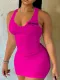 SC Plus Size Fashion Print Sleeveless Mini Dress HMYI-32481