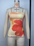 SC Sexy Print Wrap Chest Tops GPBY-17162