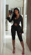 SC Hollow Out Lace Two Piece Pants Set GDYF-6804
