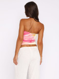 SC Sexy Print Wrap Chest Tops GPBY-17162