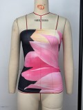 SC Sexy Print Wrap Chest Tops GPBY-17162