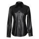SC PU Leather Long Sleeve Shirt Jacket Coat GPBY-811