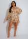 SC Long Sleeve Loose Irregular Beach Shirt XHXF-973