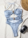 SC Sexy Halterneck Backless One Piece Swimsuit CSYZ-TM17RY