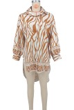 SC Long Sleeve Loose Irregular Beach Shirt XHXF-973