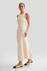 SC Sleeveless Knits Slim Long Dress GLYK-LX076