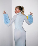 SC Long Sleeve High Neck Maxi Dress GLYK-LX079