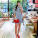 SC Washed Short Sleeve Denim Loose Mini Dress GLYK-LX053