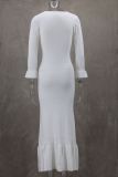 SC Long Sleeve Knits Slim Maxi Dress GLYK-LX059