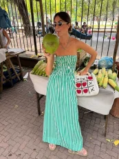SC Fashion Slim Off Shoulder Tube Top Dress GLYK-LX012