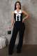 SC Patchwork Long Sleeve Sport Jumpsuit OSM-4469
