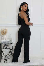 SC Single Shoulder Long Sleeve Jumpsuit OSM-4473