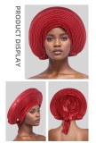 SC Solid Color Bright Silk Stacked Wrap Hat PJDM-A206