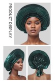 SC Solid Color Bright Silk Stacked Wrap Hat PJDM-A206