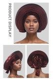 SC Solid Color Bright Silk Stacked Wrap Hat PJDM-A206