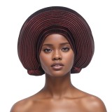 SC Solid Color Bright Silk Stacked Wrap Hat PJDM-A206