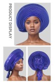 SC Solid Color Bright Silk Stacked Wrap Hat PJDM-A206