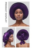 SC Solid Color Bright Silk Stacked Wrap Hat PJDM-A206