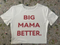 SC Letter Printed Short Sleeve T-Shirt GXJL-250331