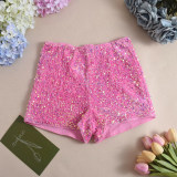 SC Fashion Sequin Print Shorts GNZD-51437