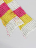 SC Multicolor Knits Long Sleeve Two Piece Skirts Set ZSD-0340