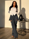 SC Fashion Washed Two Ways To Wear Jean OD-8734