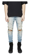 SC Men's Solid Color Casual Holes Jeans GWBM-K16