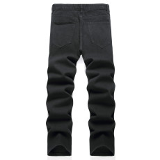 SC Men's Letter Print Loose Casual Jeans GWBM-3140
