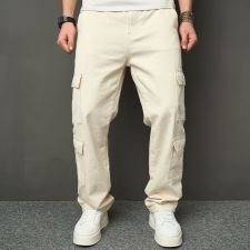 SC Men's Washed Loose Straight Jeasn GWBM-4406