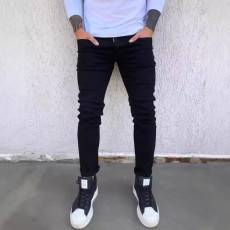 SC Men's Fashion Black Slim Pencil Jeans GBBF-666