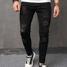 SC Men's Solid Color Slim Straight Jeans GBBF-804-4