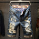 SC Men's Holes Embroider Denim Short  GBBF-780