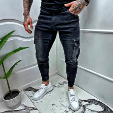 SC Men's Holes Slim Pockets Jeans GBBF-4818