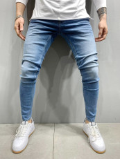 SC Men's Solid Color Slim Tight Pencil Jeans GBBF-DY011