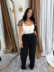 SC Sport Vest Drawstring Wide Leg Pants Suit SFY-693