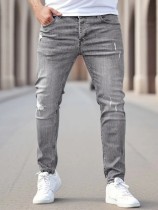 SC Men's Solid Color Tight Pockets Jeans GBBF-66222