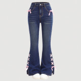 SC Bow Tie Loose Flare Jeans GDAM-218589