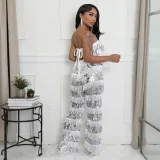 SC Sexy Loose Wrap Chest Tops And Pants 2 Piece Set CYA-901659