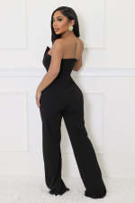 SC Sleeveless Big Button Sleeveless Sport Jumpsuit OSM-4477
