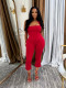 SC Solid Color Halterneck Sexy Two Piece Pants Set SFY-2801