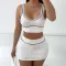 SC Sexy Sleeveless Tank Tops Sport Skirts Suit XEF-K24S64305