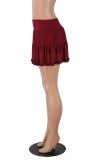 SC Solid Color Mesh Half Body Skirt GXYF-0464