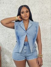 SC Fashion Sleeveless Denim Romper YRST-T076