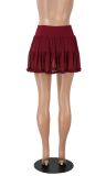 SC Solid Color Mesh Half Body Skirt GXYF-0464