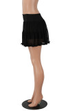 SC Solid Color Mesh Half Body Skirt GXYF-0464