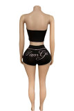 SC Sports Wrap Tops Shorts 2 Piece Set GFCF-1360