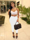 SC Solid Color Sling Vest And Pants 2 Piece Set GFCF-1353