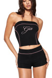 SC Sports Wrap Tops Shorts 2 Piece Set GFCF-1360
